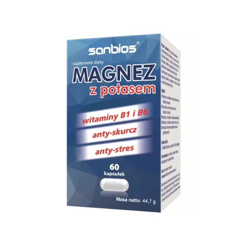 Sanbios Magnez Z Potasem 60 T Sanbios Magnez Z Potasem 60 T