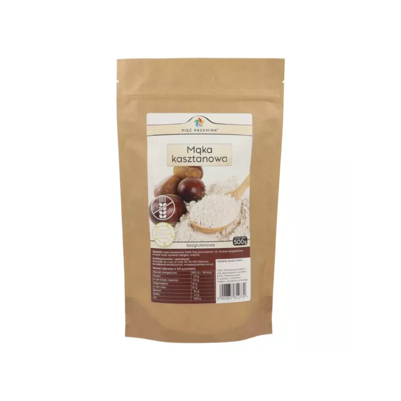 Pięć przemian Mąka kasztanowa 500 g Pięć przemian Mąka kasztanowa 500 g