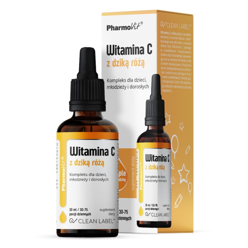 Pharmovit Witamina C z dzikią różą 30 ml Pharmovit Witamina C z dzikią różą 30 ml