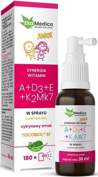 Ekamedica Witaminy A D3 E K2 Mk7 spray 30 ml Ekamedica Witaminy A D3 E K2 Mk7 spray 30 ml