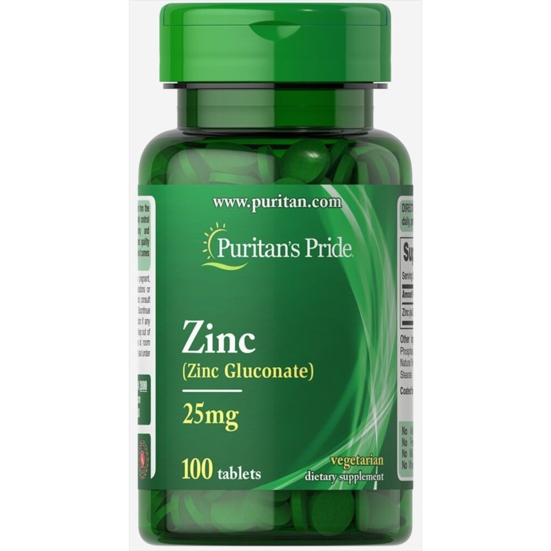 Puritans Pride Cynk Glutation 25 mg 100 kaps. Puritans Pride Cynk Glutation 25 mg 100 kaps.