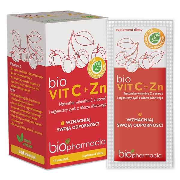 Biopharmacja bioVit C Cynk 14 saszetek