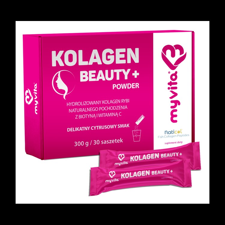 Myvita Kolagen Beauty saszetki cytrusowy smak Myvita Kolagen Beauty saszetki cytrusowy smak