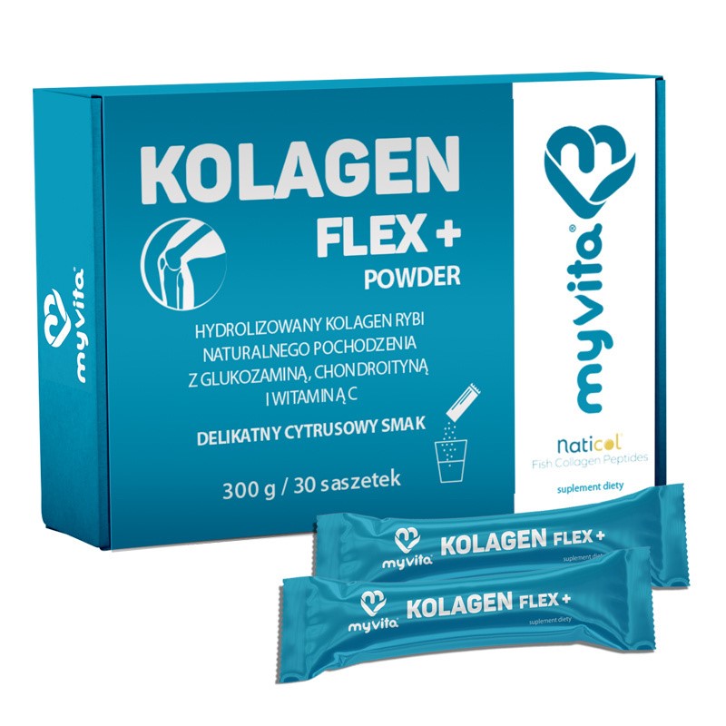 Myvita Kolagen Flex saszetki cytrusowy smak Myvita Kolagen Flex saszetki cytrusowy smak