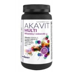 Vitadiet Akavit MULTI Witaminy i minerały 60 k Vitadiet Akavit MULTI Witaminy i minerały 60 k