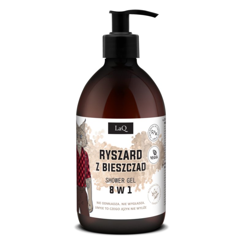 LAQ Ryś Żel pod prysznic dla facetów 8 w 1 500 ml
