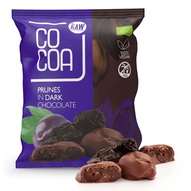Cocoa Śliwka kalifornijska w ciemnej czeko BIO 70g Cocoa Śliwka kalifornijska w ciemnej czeko BIO 70g