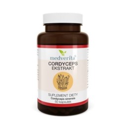 Medverita Cordyceps ekstrakt 500 mg 50 kapsuŁek Medverita Cordyceps ekstrakt 500 mg 50 kapsuŁek