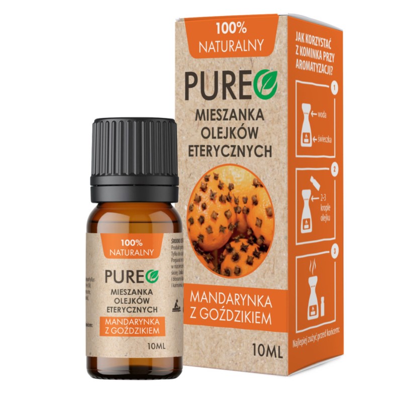 Pureo Mandarynka z goździkiem mieszanka olejów 10 Pureo Mandarynka z goździkiem mieszanka olejów 10