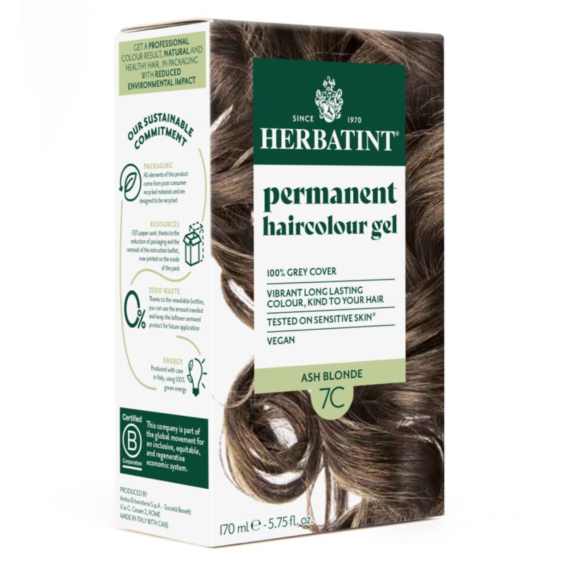Herbatint Farba w żelu 7C Popielaty Blond 170 ml Herbatint Farba w żelu 7C Popielaty Blond 170 ml