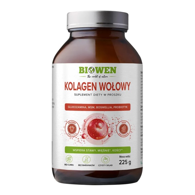Biowen Kolagen Wołowy 225 g Biowen Kolagen Wołowy 225 g