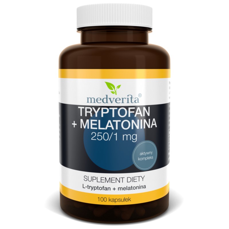 Medverita Trypotofan + Melatonina 100 kap