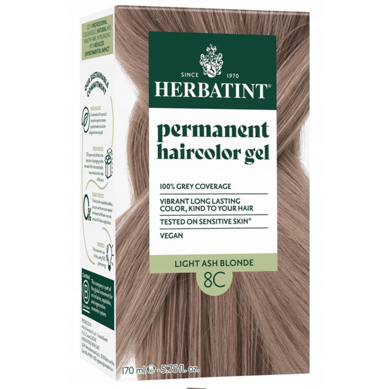 Herbatint Farba 8C Jasny Popielaty Blond 150 ml Herbatint Farba 8C Jasny Popielaty Blond 150 ml