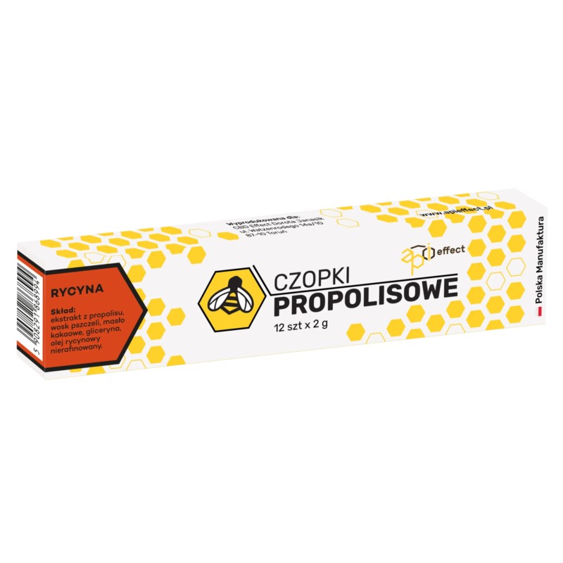 API Effect Czopki Propolisowe RYCYNA 2g 12 szt.