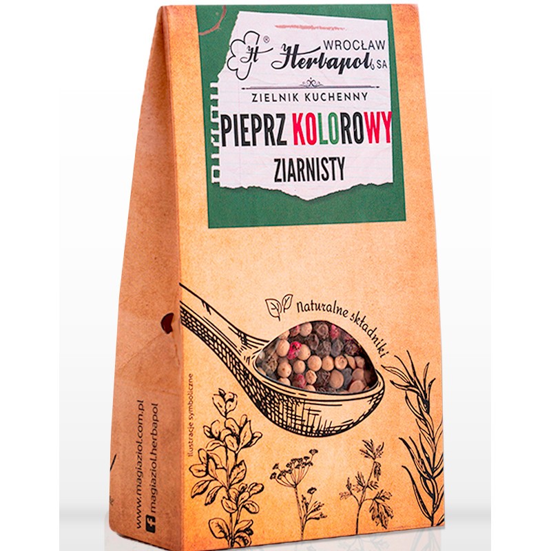 Herbapol Ziołowa Pieprz Kolorowy ziarnisty 40 g