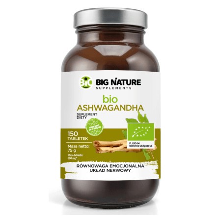 Big Nature bio Ashwagandha 150 t.