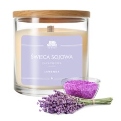 Big Nature Świeca Sojowa LAWENDA 150 g Big Nature Świeca Sojowa LAWENDA 150 g