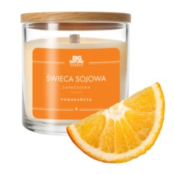 Big Nature Świeca Sojowa POMARAŃCZA 150 g
