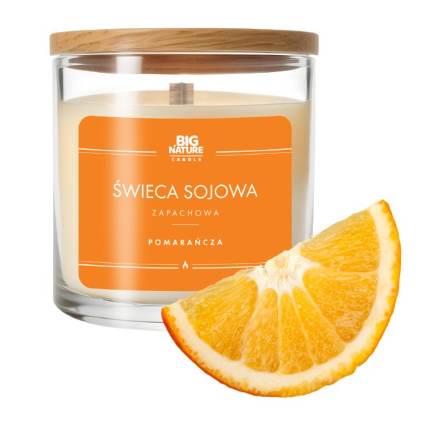 Big Nature Świeca Sojowa POMARAŃCZA 150 g