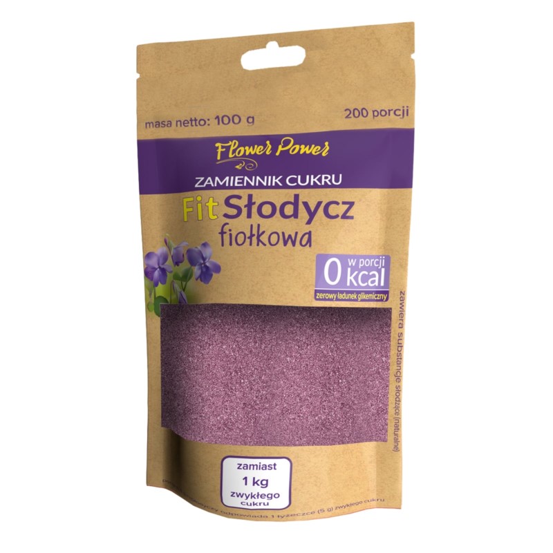 Fit Cukier Fiołkowy Naturalna słodycz 100 g Fit Cukier Fiołkowy Naturalna słodycz 100 g