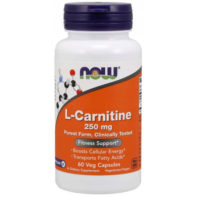 Now Foods L- carnitine 250 mg 60 kap
