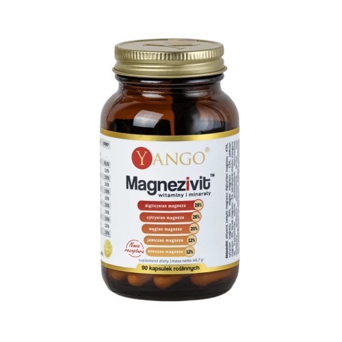 Yango Magnezivit 90 kapsułek zestaw magnezów Yango Magnezivit 90 kapsułek zestaw magnezów