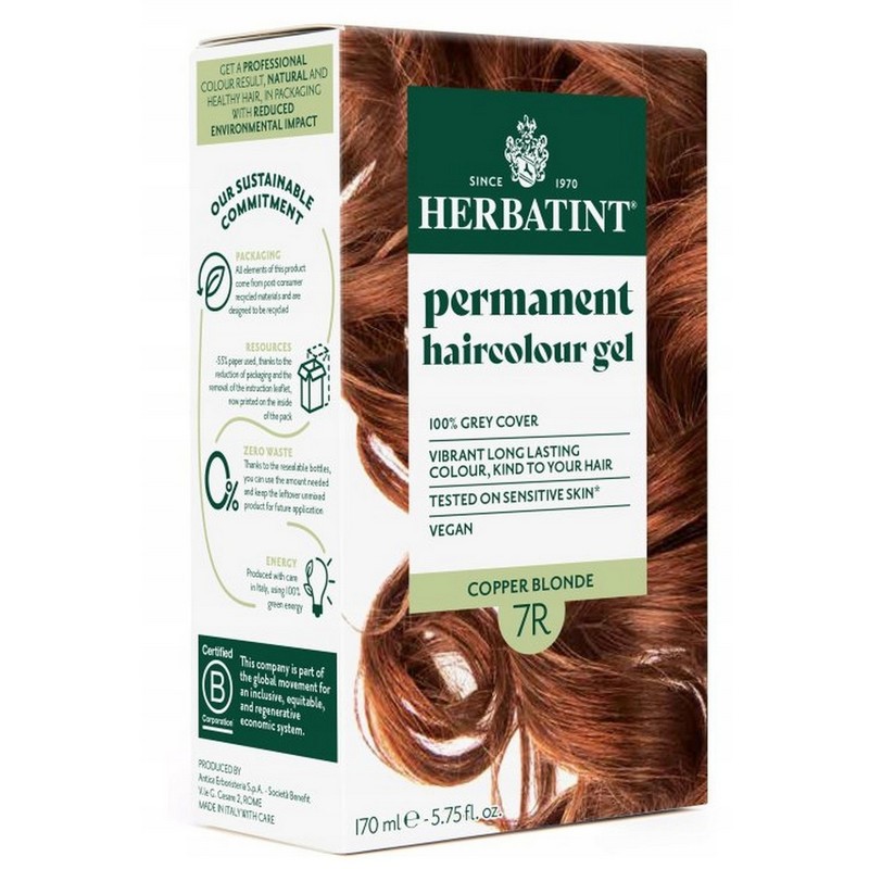 Herbatint Farba w żelu 7R Miedziany Blond 150 ml Herbatint Farba w żelu 7R Miedziany Blond 150 ml