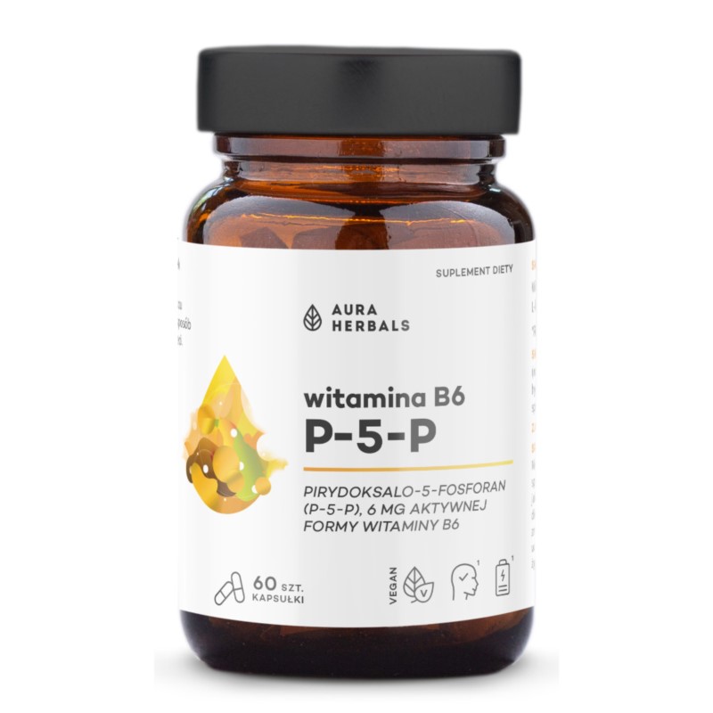 Aura Herbals Witamina B6 P-5-P 60 szt Aura Herbals Witamina B6 P-5-P 60 szt
