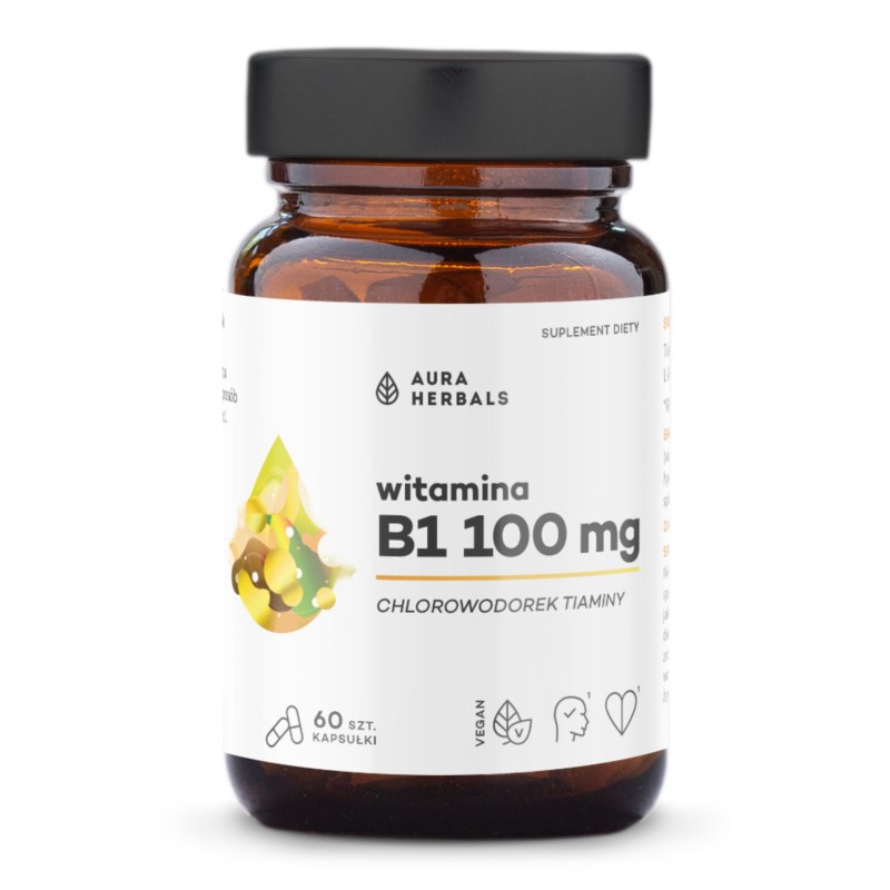 Aura Herbals Witamina B1 100 mg 60 szt Aura Herbals Witamina B1 100 mg 60 szt