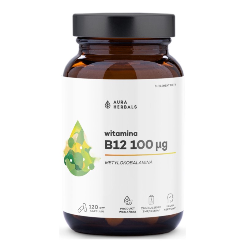 Aura Herbals Witamina B12 100 µg 60 szt Aura Herbals Witamina B12 100 µg 60 szt
