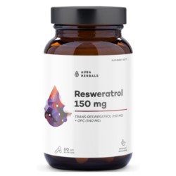 Aura Herbal Resweratrol 150 mg 60 k. Aura Herbal Resweratrol 150 mg 60 k.