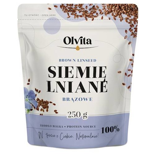 Olvita Siemię Lniane Złociste 250G Olvita Siemię Lniane Złociste 250G