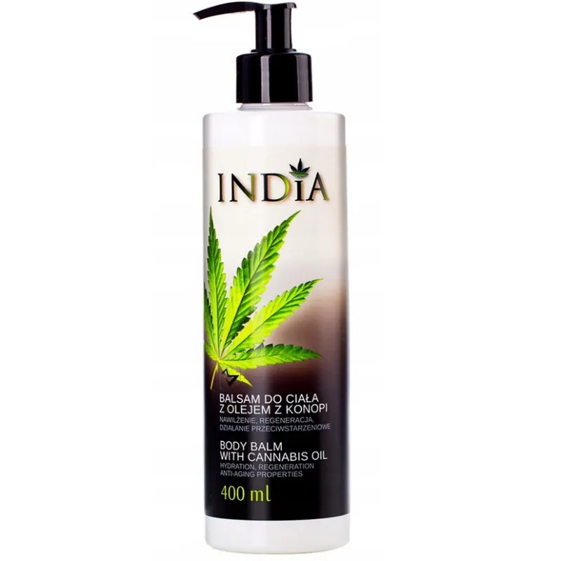 India Balsam Do Ciała Z Olejem Z Konopi 400 Ml