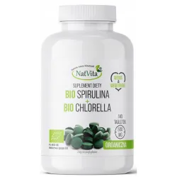 Natvita BIO Spirulina i BIO Chlorella 140 tabletek Natvita BIO Spirulina i BIO Chlorella 140 tabletek
