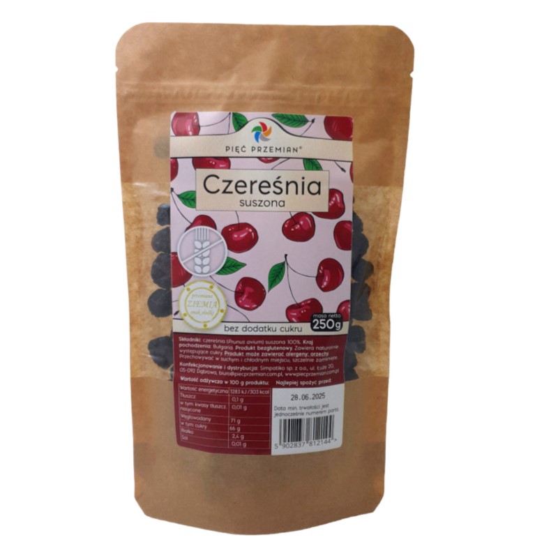 Pięć Przemian Czereśnia suszona 250 g