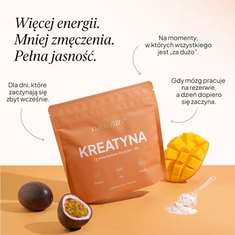 Natu Care Kreatyna 372 g 5 mg monohydratu kreatyny