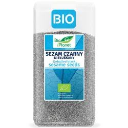 BIO PLANET Sezam czarny niełuskany BIO 200 g BIO PLANET Sezam czarny niełuskany BIO 200 g