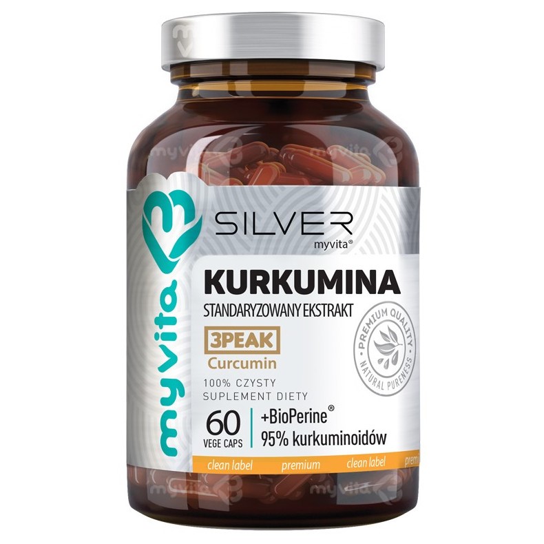 Myvita Silver Kurkumina 100% 60 K odporność Myvita Silver Kurkumina 100% 60 K odporność