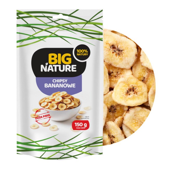 Big Nature Chipsy Bananowe 150 g Big Nature Chipsy Bananowe 150 g