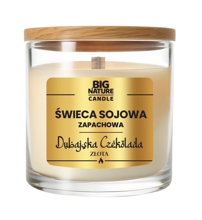 Big Nature Świeca Sojowa Dubajska Czekolada 155 g