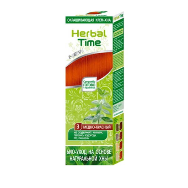 Herbal Time Naturalna Henna MIODOWA CZERWIEŃ 75 ml Herbal Time Naturalna Henna MIODOWA CZERWIEŃ 75 ml