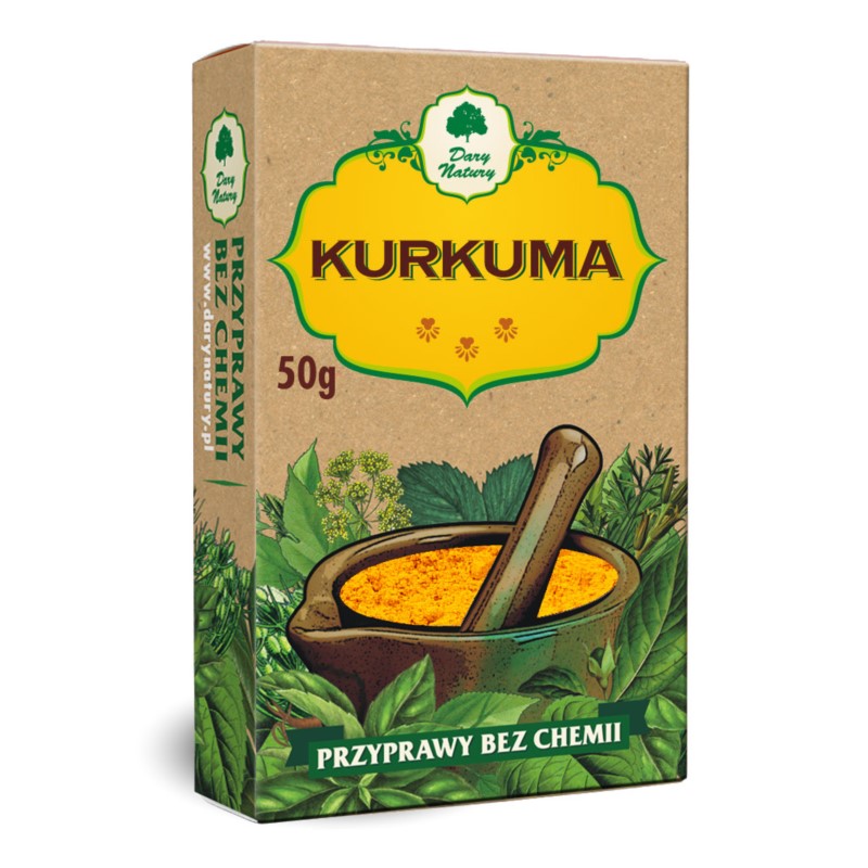 Dary Natury Kurkuma 50G Poprawia Trawienie Dary Natury Kurkuma 50G Poprawia Trawienie