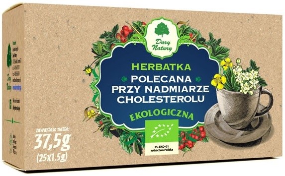 Dary Natury Herbata przy cholesterolu Eko25x1,5 Dary Natury Herbata przy cholesterolu Eko25x1,5