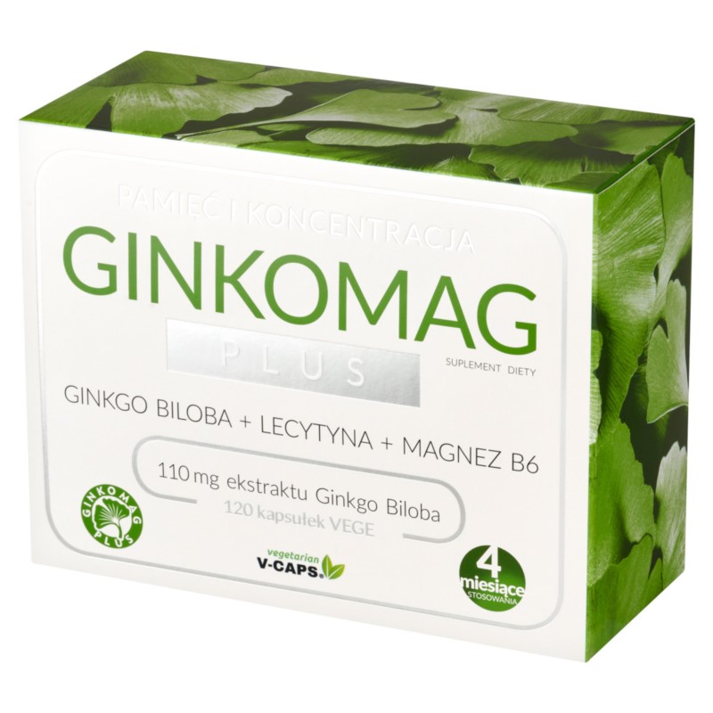 Xenicopharma Ginkomag Plus 120 Kap Lepsza pamięć Xenicopharma Ginkomag Plus 120 Kap Lepsza pamięć