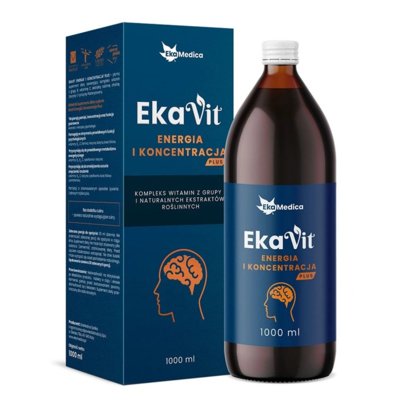 Ekamedica Ekavit Energia i Koncentracja Plus 1 l Ekamedica Ekavit Energia i Koncentracja Plus 1 l