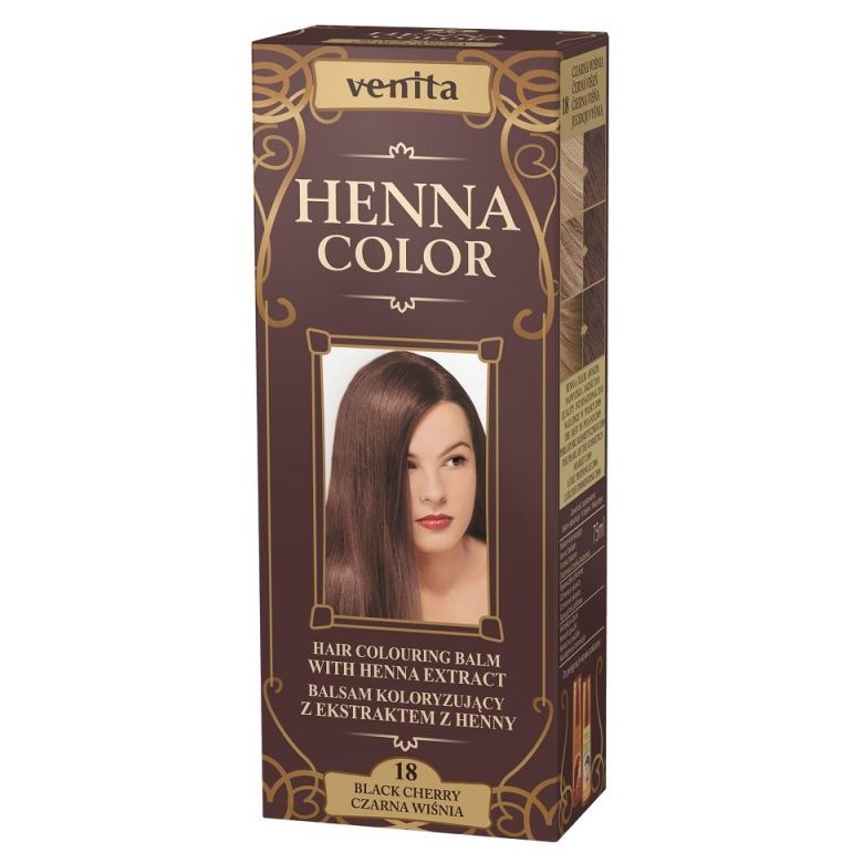Venita Henna Color Balsam Nr 18 Black Cherry 75 ml Venita Henna Color Balsam Nr 18 Black Cherry 75 ml