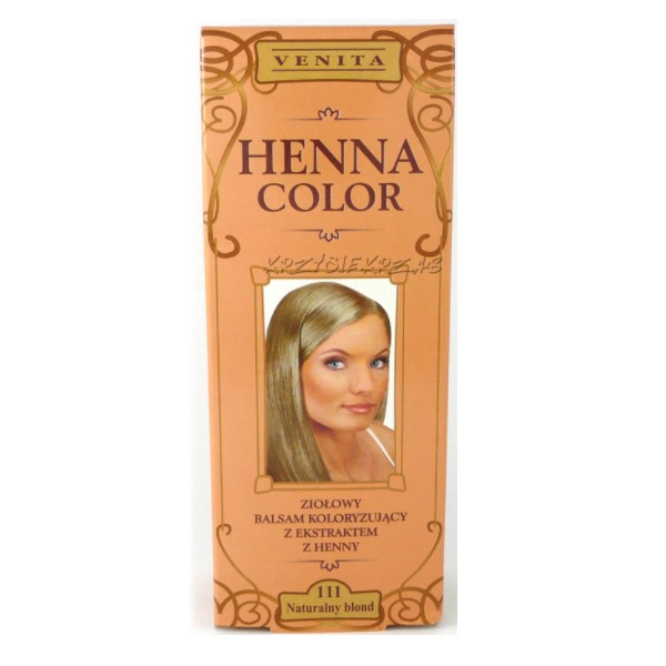 Venita Henna Color Balsam Nr 111 Natural Blond Venita Henna Color Balsam Nr 111 Natural Blond