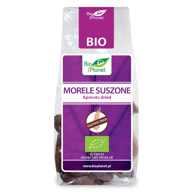 BIO PLANET Morele suszone bezglutenowe BIO 150g BIO PLANET Morele suszone bezglutenowe BIO 150g