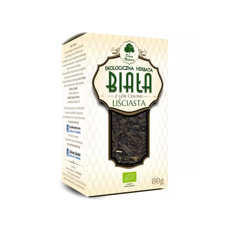 DARY NATURY HERBATA BIAŁA LIŚCIASTA 80G DARY NATURY HERBATA BIAŁA LIŚCIASTA 80G