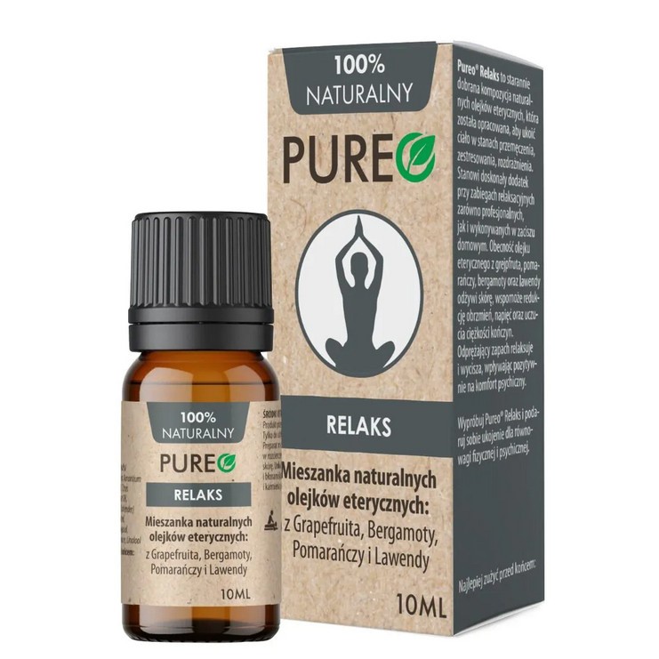Pureo Olejek RELAKS, mieszanka naturalnych olejków Pureo Olejek RELAKS, mieszanka naturalnych olejków
